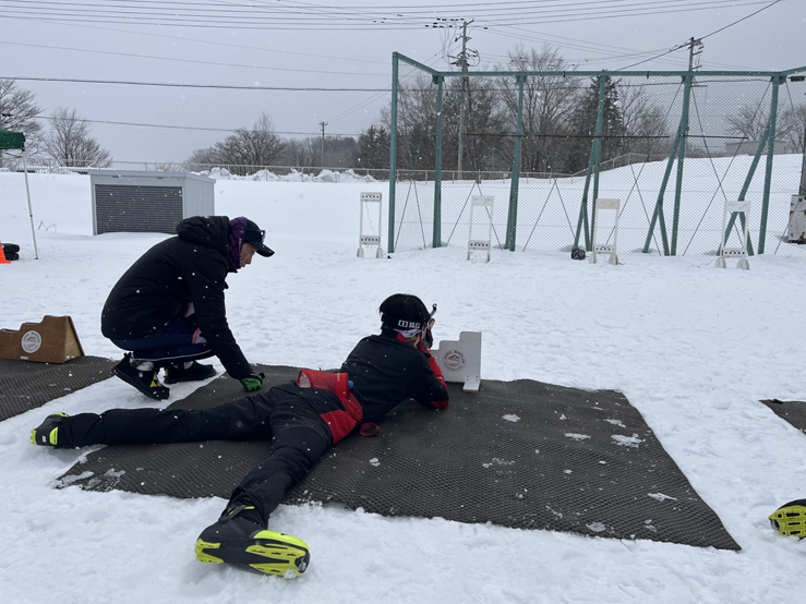 260207 雪上バイアスロントレーニング 2